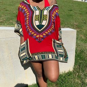 Tribal print cover up